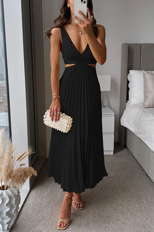 Pleated Maxi Dress | Uma