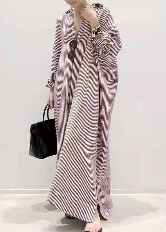 Boutique Peter Pan Collar Striped shirts Dress Spring - Faith