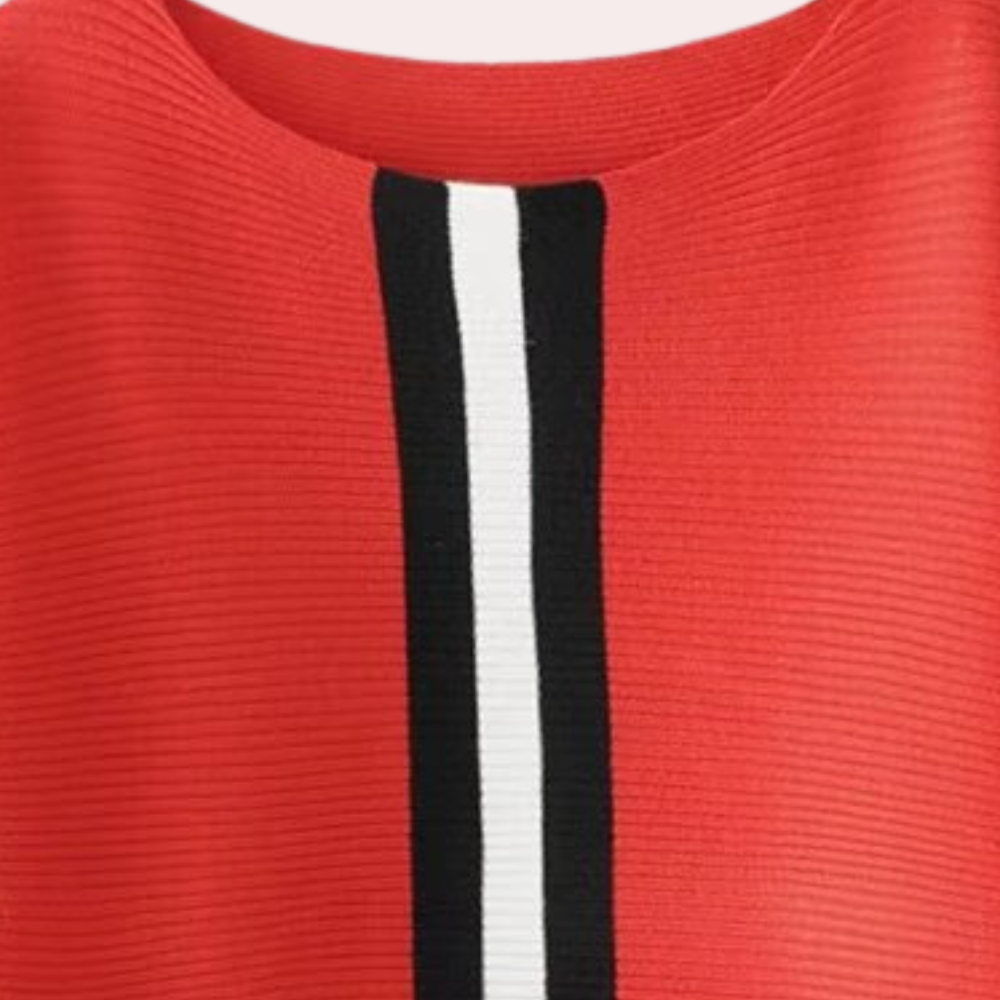 Women’s Cozy Vertical Striped Sweater - Karine