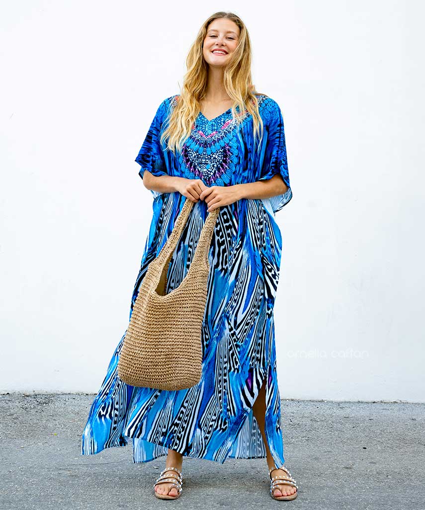  Ladies Hawaiian Style Maxi Summer Dress - Salve-3