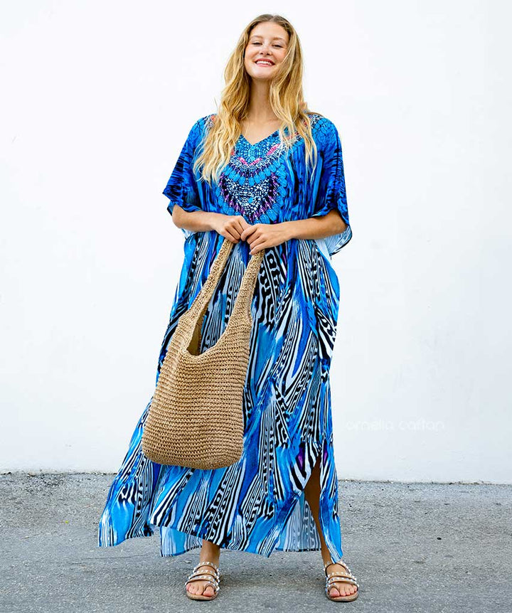  Ladies Hawaiian Style Maxi Summer Dress - Salve-3