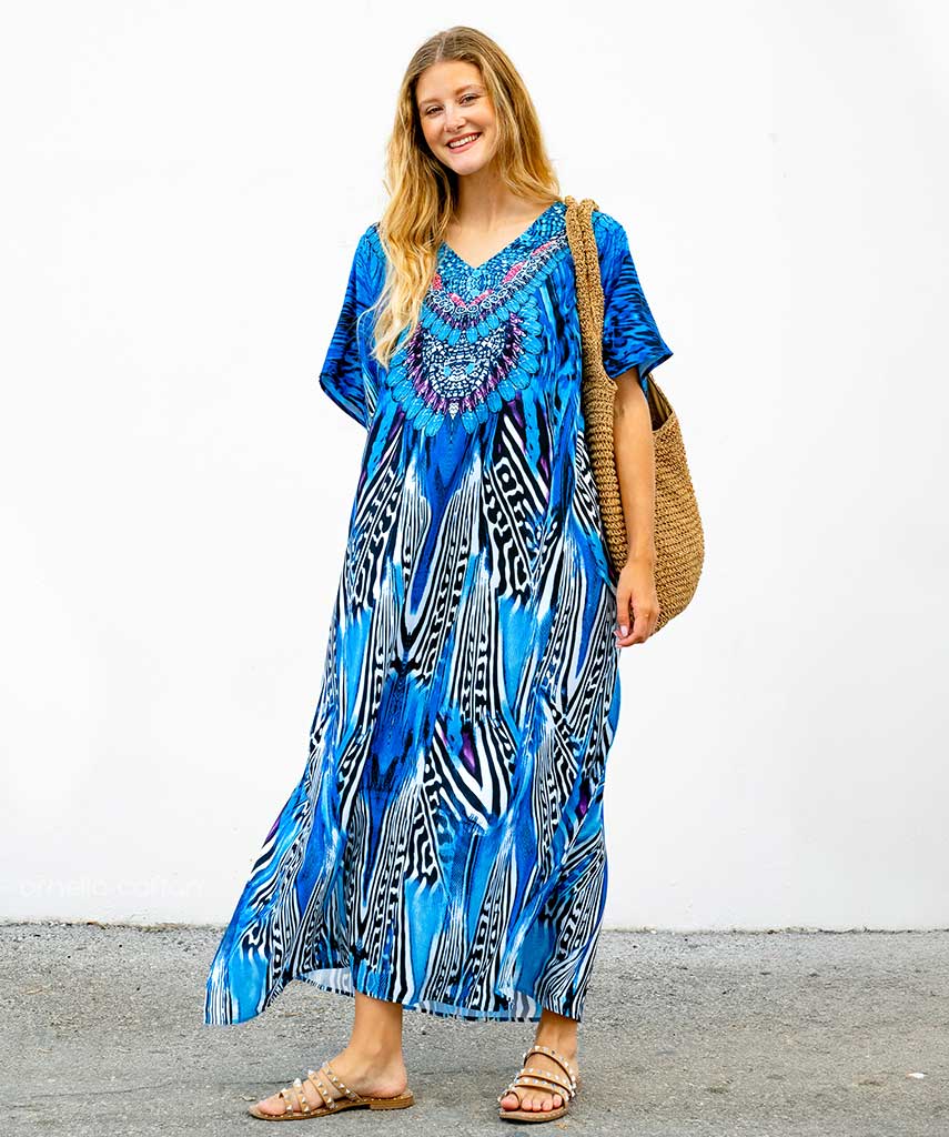  Ladies Hawaiian Style Maxi Summer Dress - Salve-1