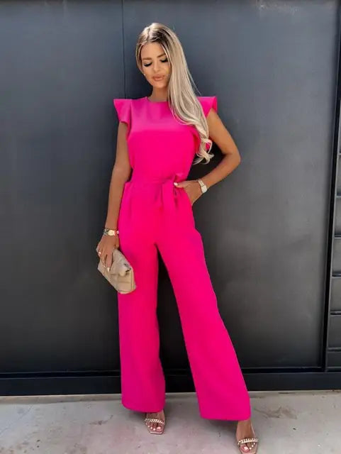 Chic Women's Jumpsuit | Comfortable & Stylish - Pearl