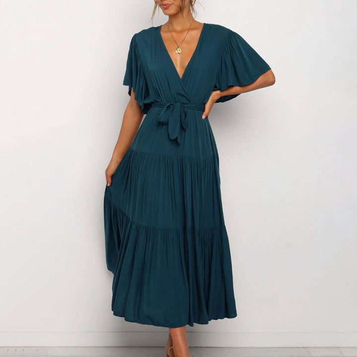 Women's Casual Wedding Guest Midi Dress - Emma