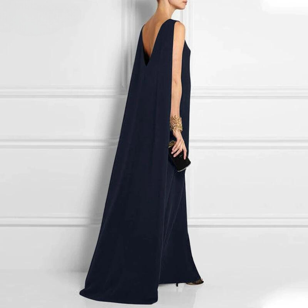 Women Sleeveless A-Line Evening Gown | Faye