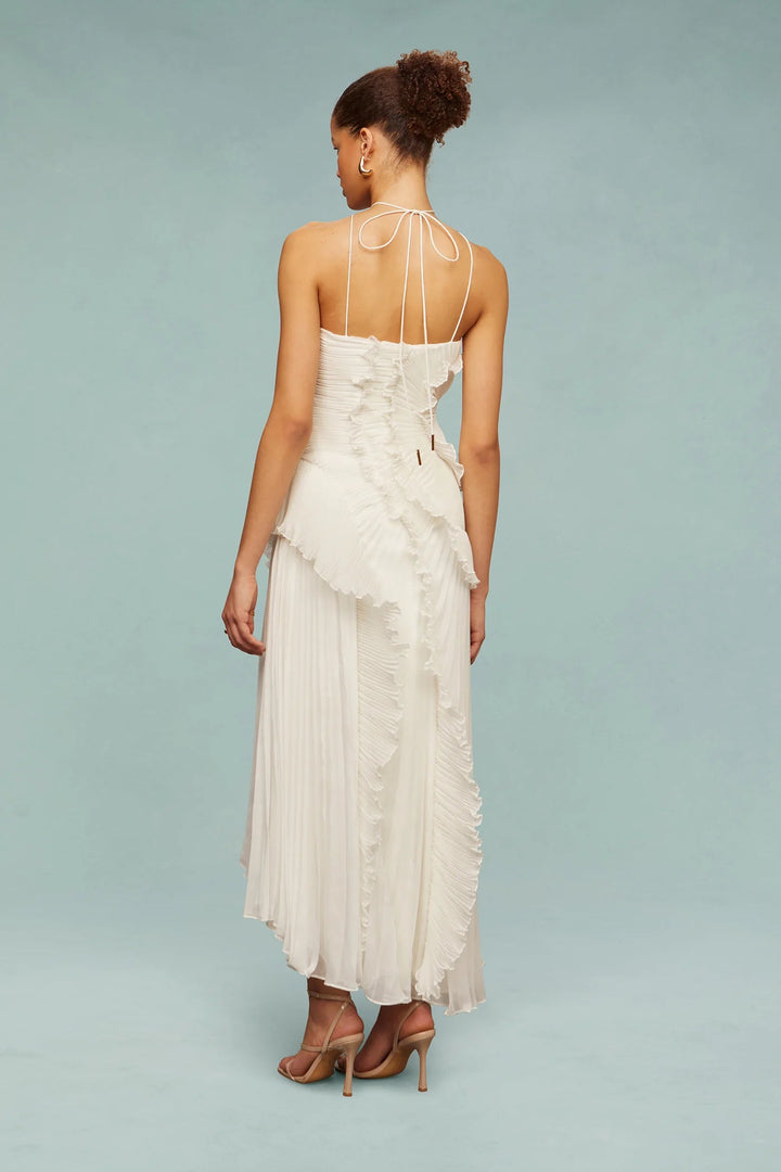 Ruffle Pleated Maxi Dress - Grace