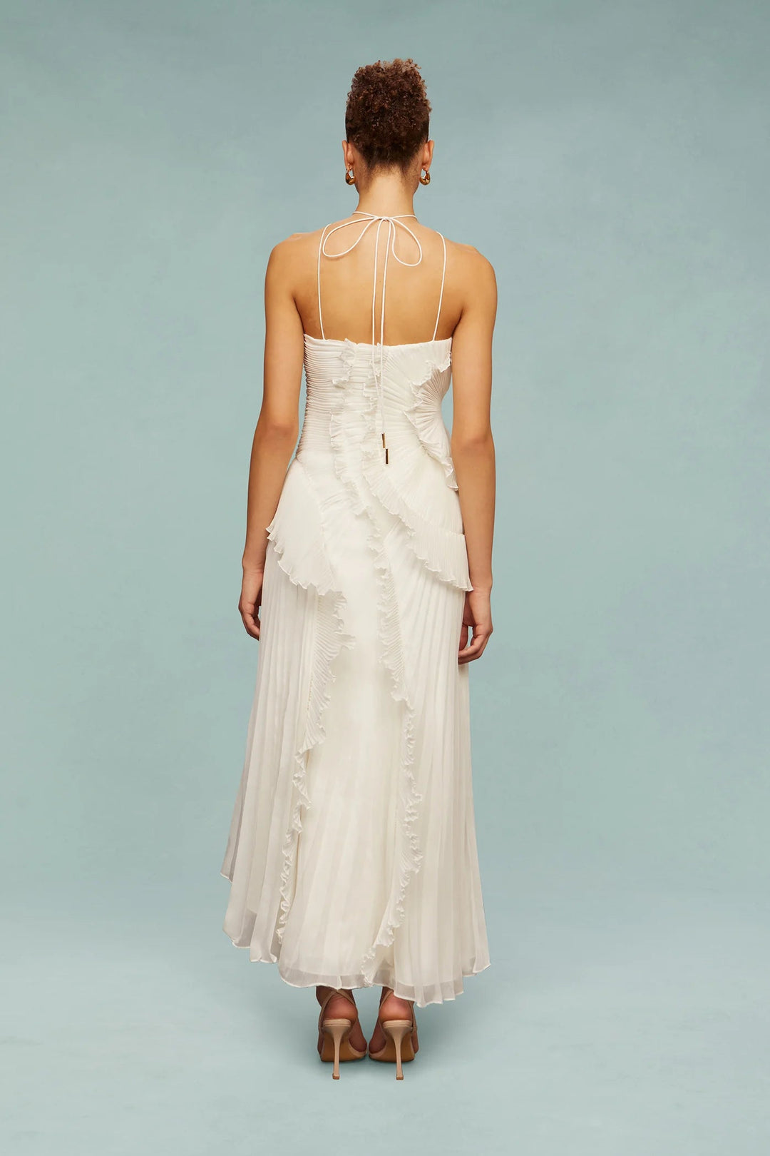 Ruffle Pleated Maxi Dress - Grace