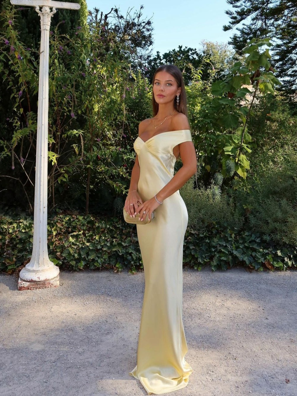 Satin Backless Maxi Dress - Esme