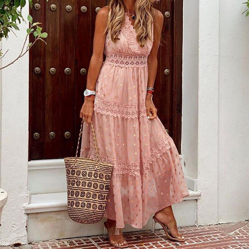 Women’s Chic Boho Maxi Dress - Noa