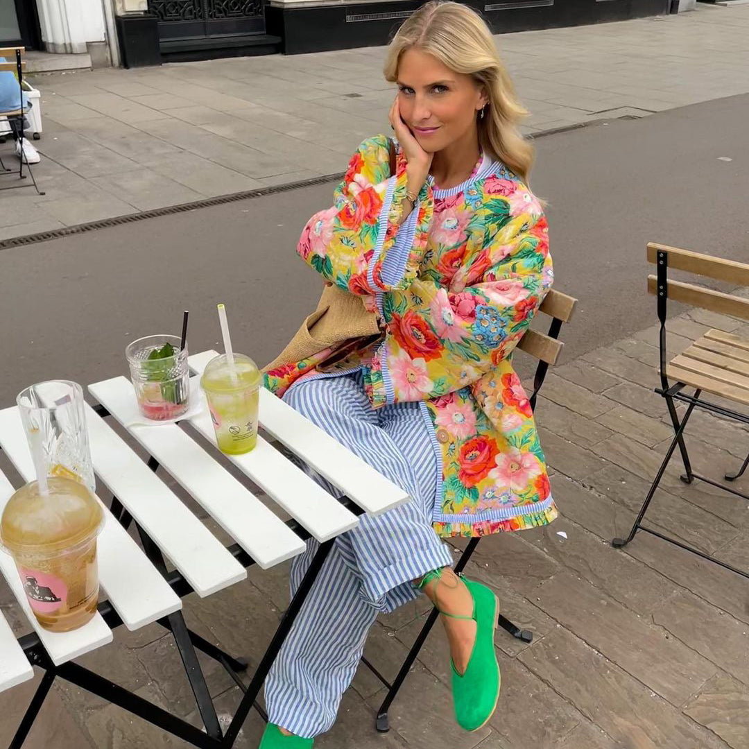 Women’s Elegant Floral Jacket - Yrsa