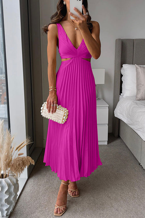 Pleated Maxi Dress | Uma