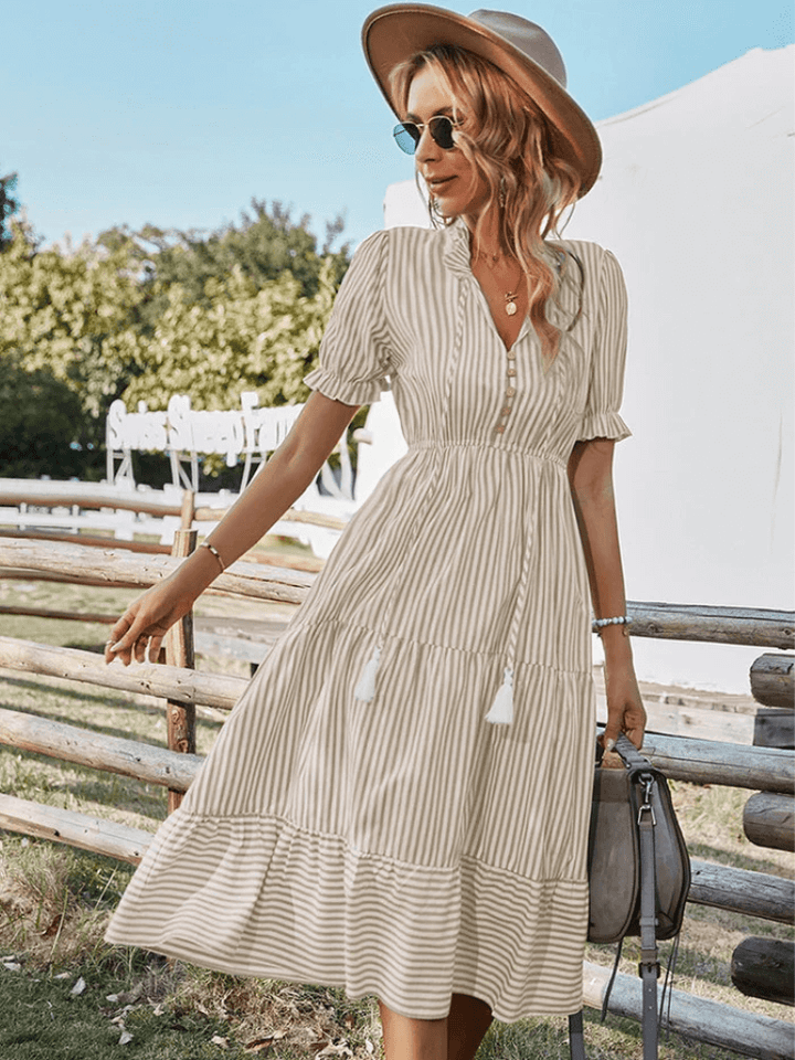 Women’s Stylish Summer Midi Dress - Lisa