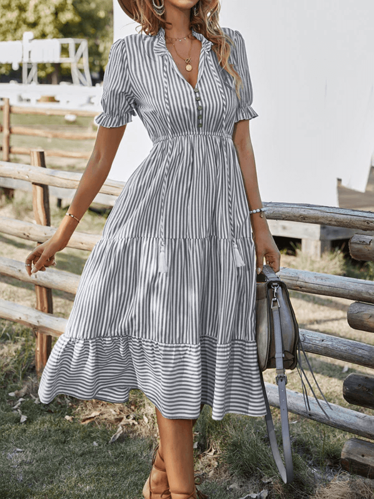 Women’s Stylish Summer Midi Dress - Lisa