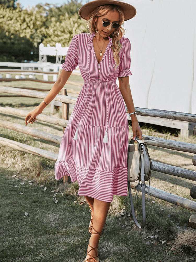 Women’s Stylish Summer Midi Dress - Lisa