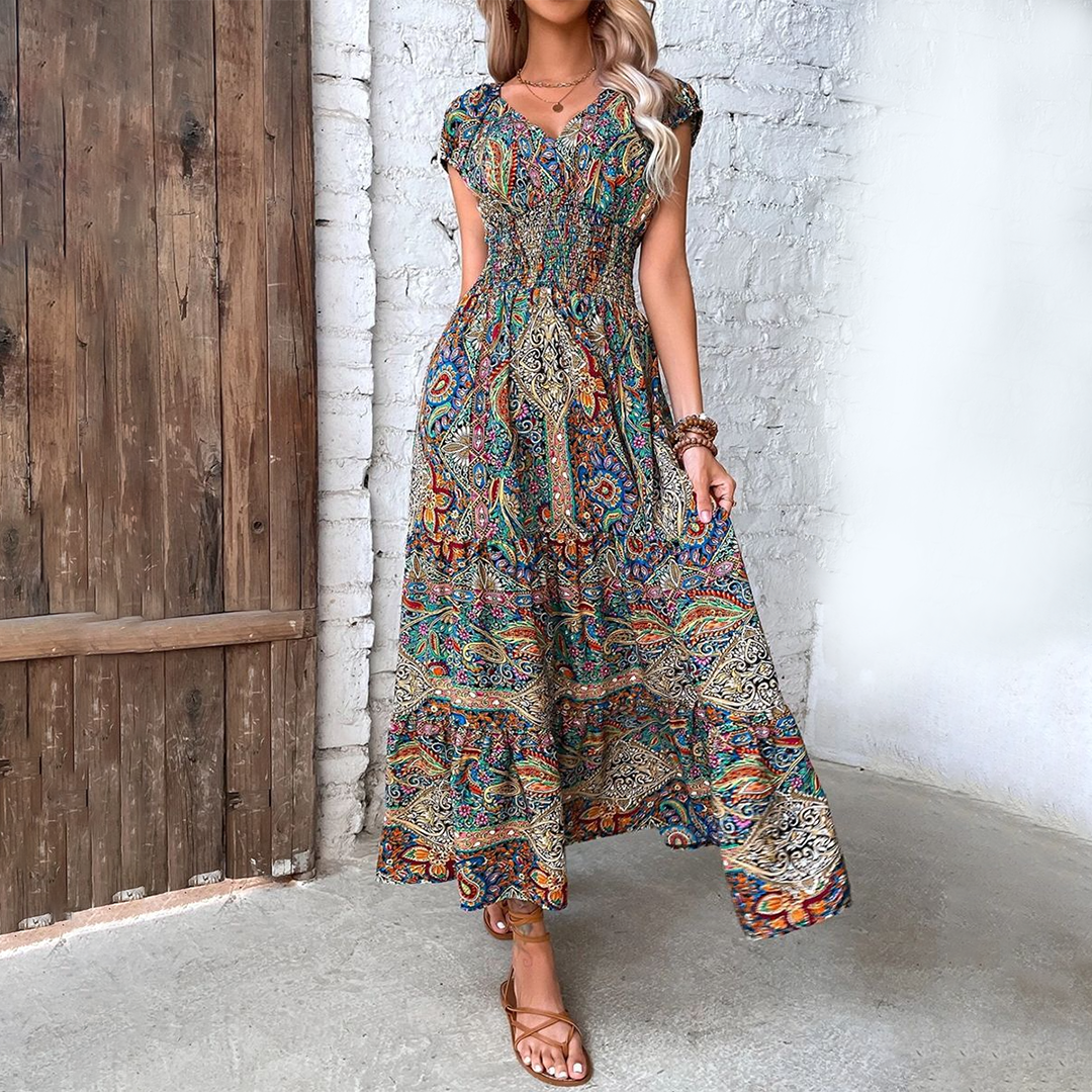  Ladies Boho Maxi Summer Dress - Elvira-3