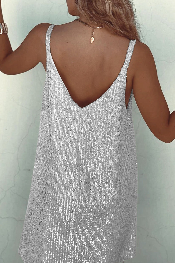 Sparkling sequin style club dress - Liora
