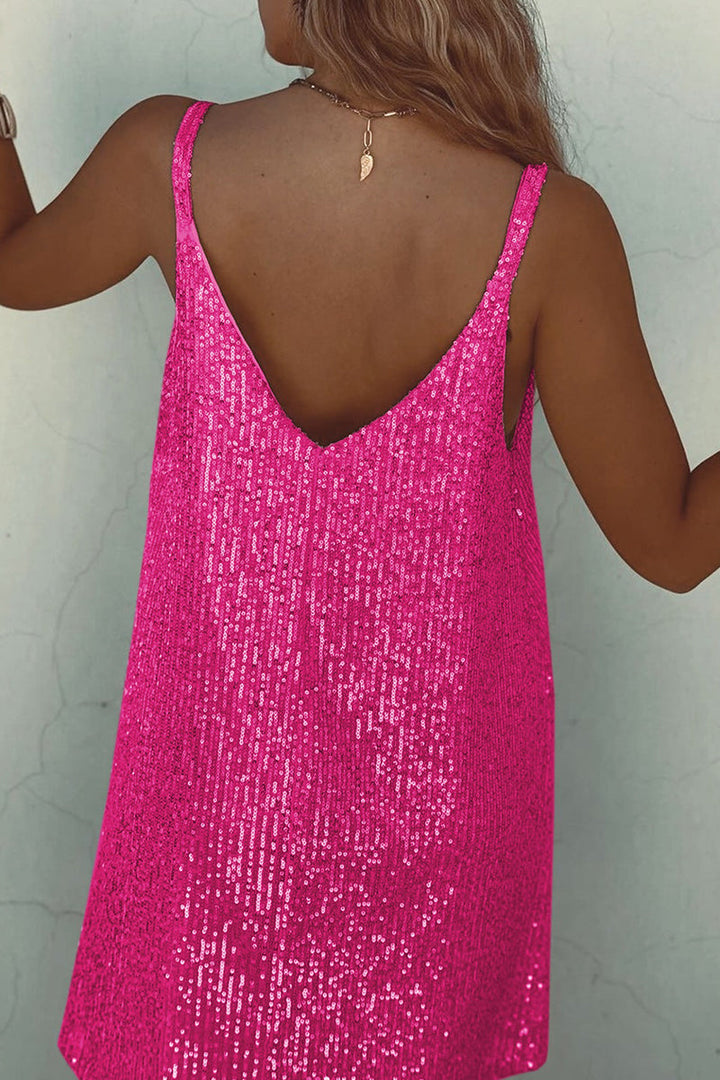 Sparkling sequin style club dress - Liora