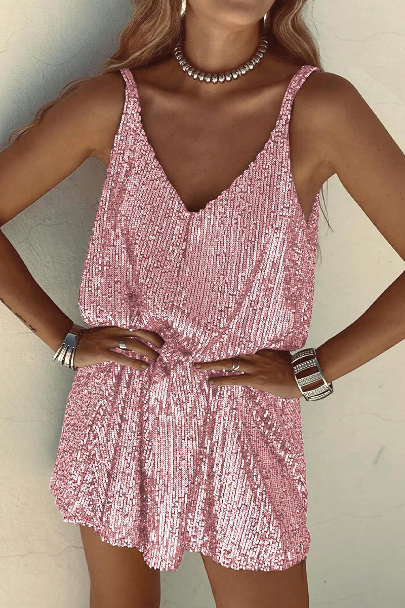 Sparkling sequin style club dress - Liora