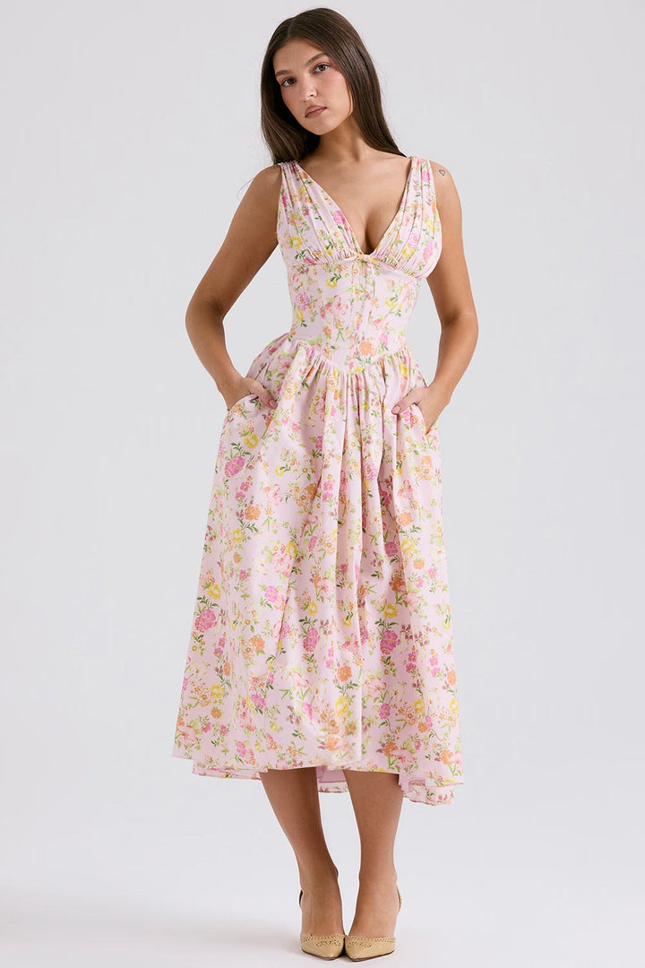 Women’s Elegant Midi Dress - Nora