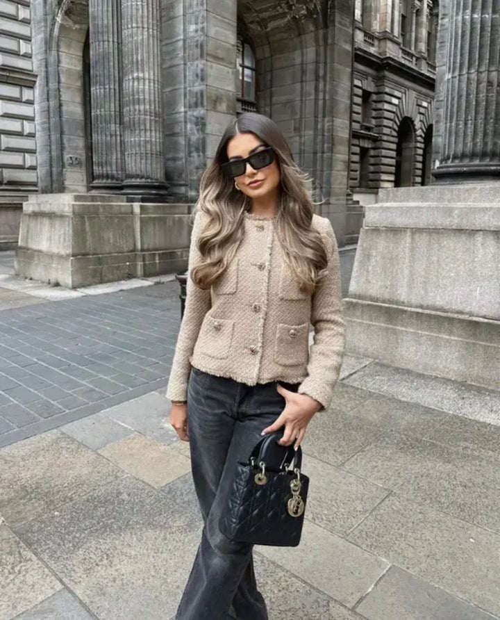 Women’s Modern Tweed Jacket - Besdias