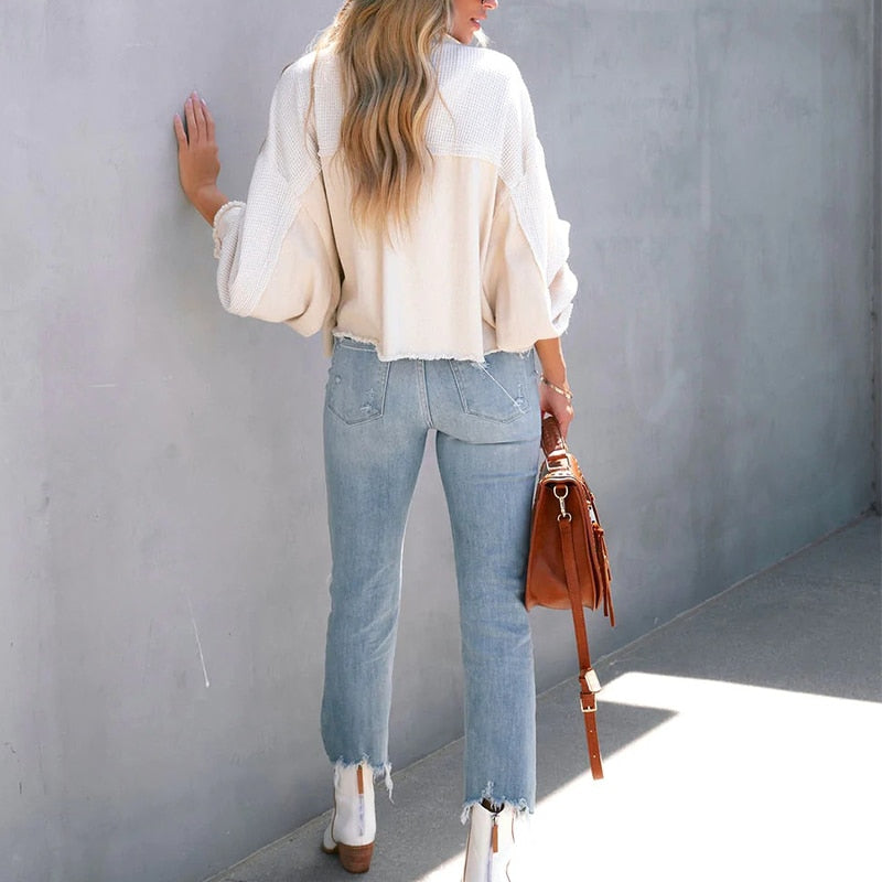 Women’s Puff Sleeve Chic Trendy Jacket - Ava