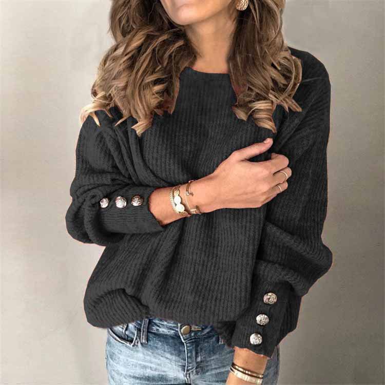 Women’s Long Sleeve Knit Sweater - Randia