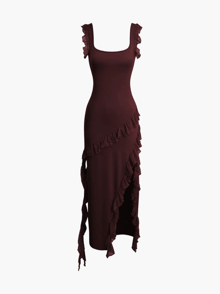 Women’s Ruffled Flattering Summer Maxi Dress - Isabelle