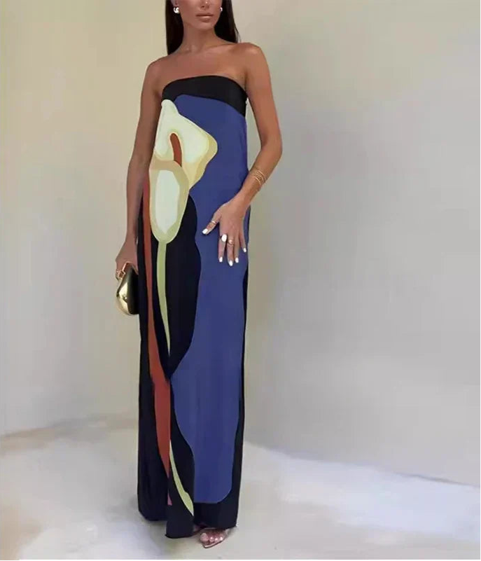 Women’s Breathable Versatile Elegant Maxi Dress - Thalia