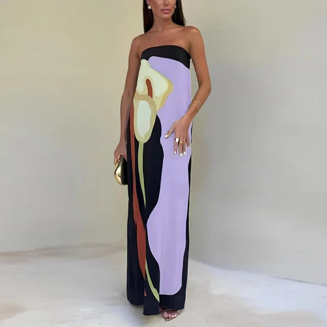 Women’s Breathable Versatile Elegant Maxi Dress - Thalia