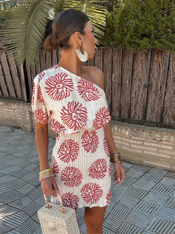 Mini Dress One-shoulder style - Rhea