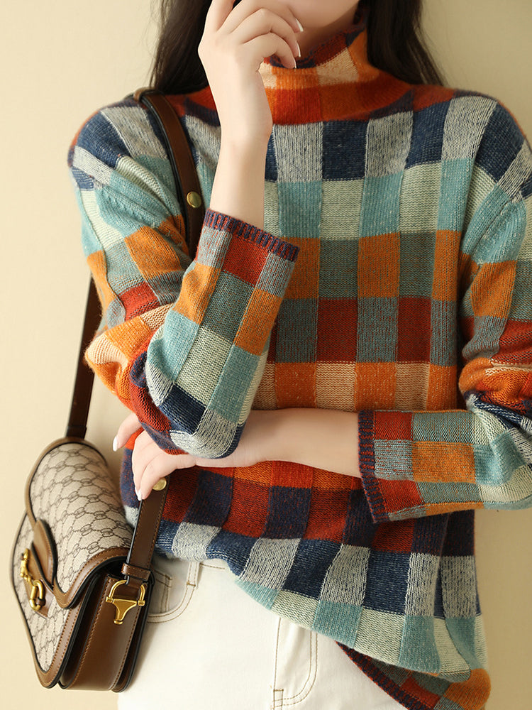 Women's Cozy Knit Colourful Jumper - Jane