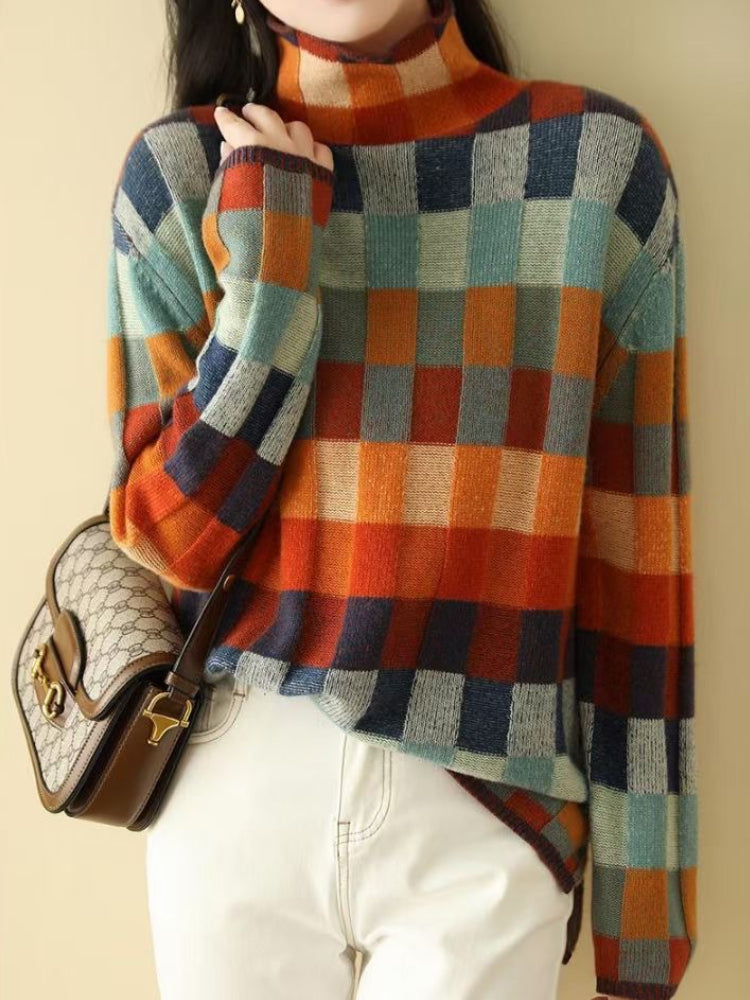 Women's Cozy Knit Colourful Jumper - Jane