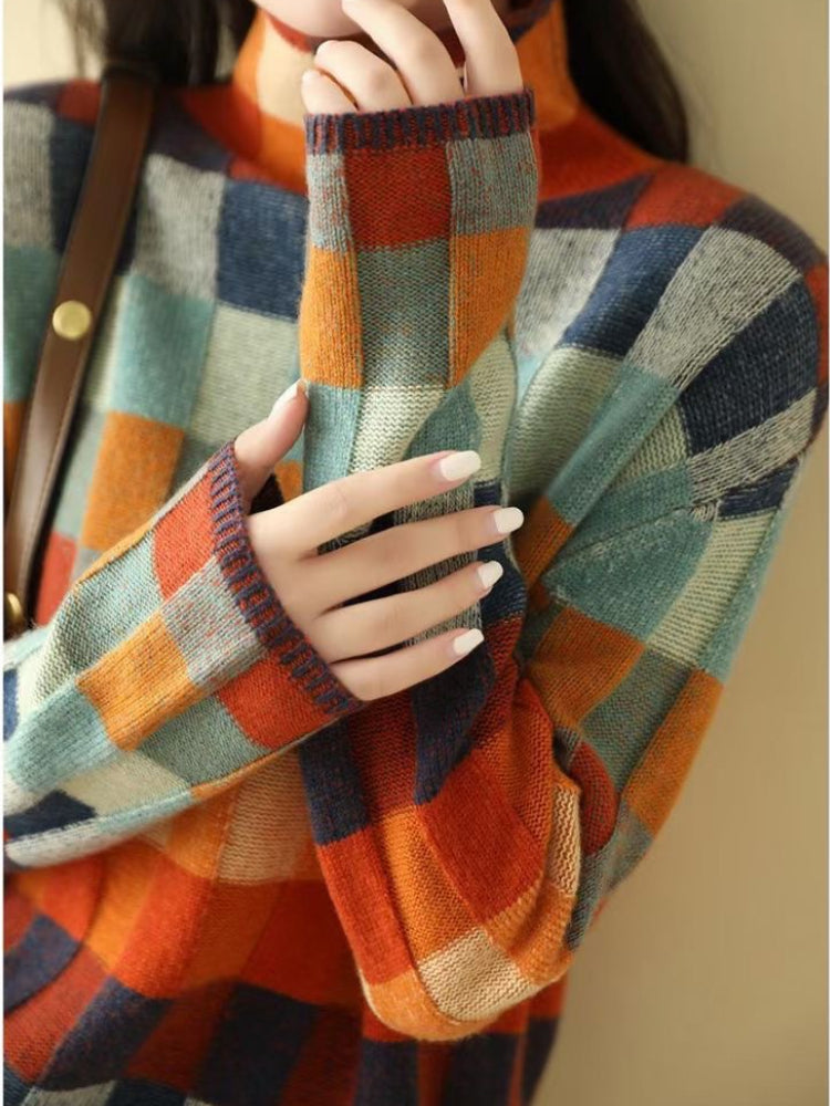 Women's Cozy Knit Colourful Jumper - Jane