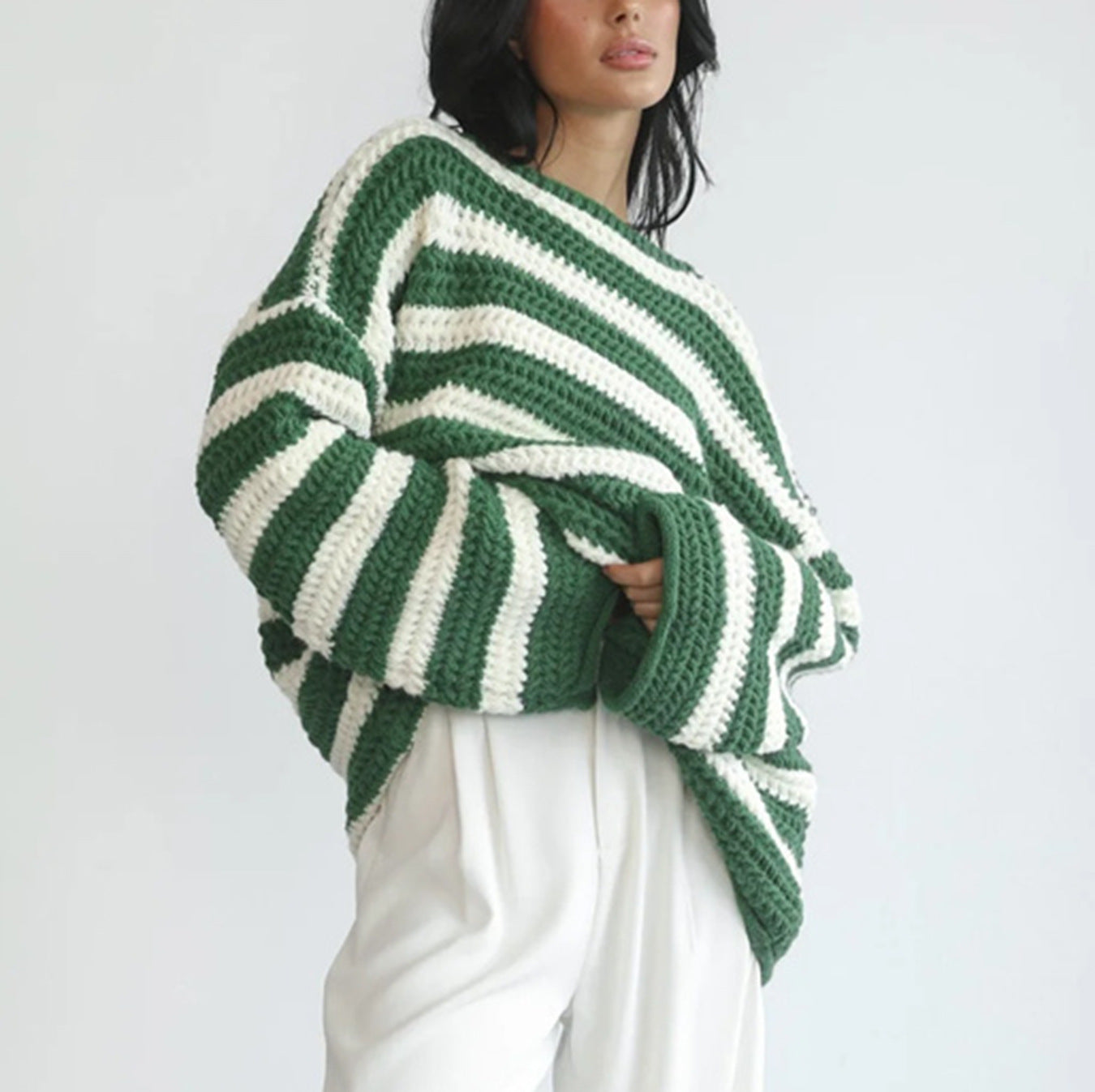 Women’s Classic Striped Knitted Jumper - Freya
