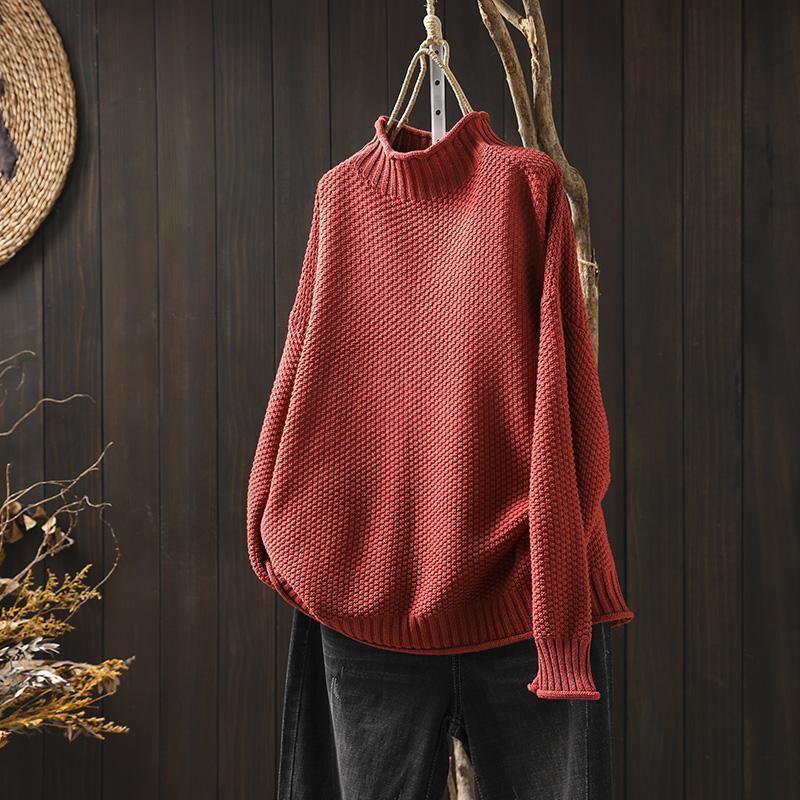 Variant image for Women’s Classic Knitted Sweater Comfortable Fit - Beyna-7