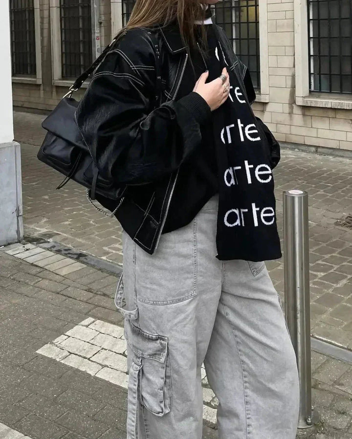 Women’s Oversized Zip Up Bomber Jacket - Nora