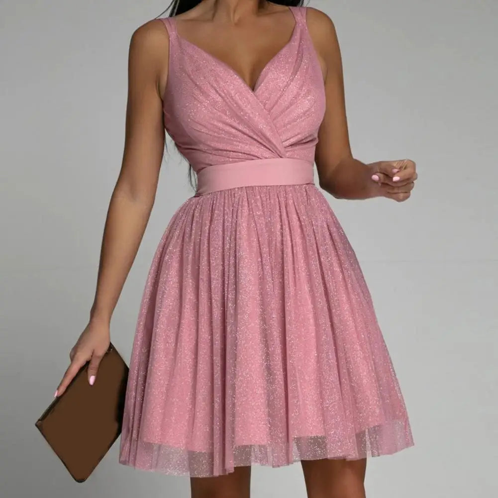  Ladies sequins Mini Cocktail Dress - Helga-1