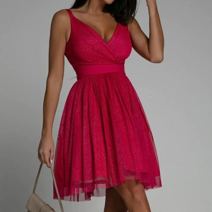  Ladies sequins Mini Cocktail Dress - Helga-5