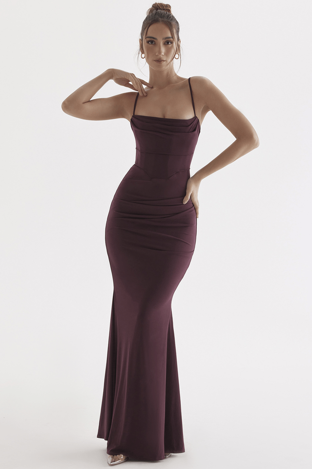 Women’s Elegant Corset Maxi Dress - Clara