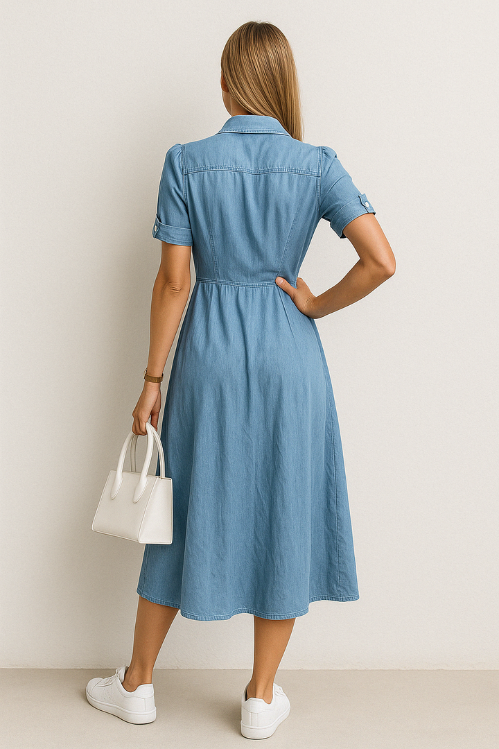 Women’s Denim Midi Dress - Rebekka