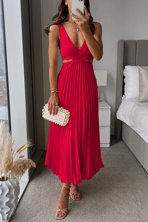 Pleated Maxi Dress | Uma