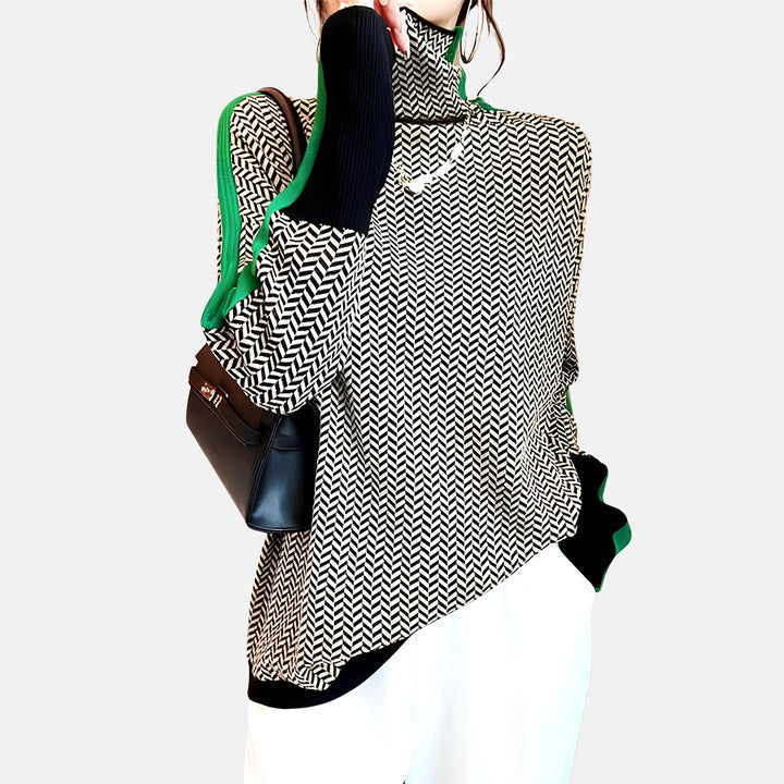 Women’s Turtleneck Knitted Sweater - Sacha