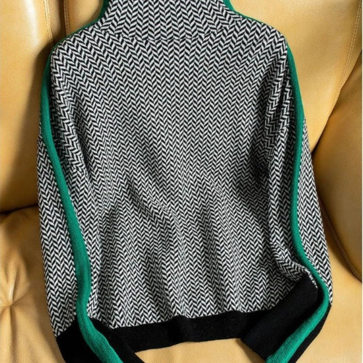Women’s Turtleneck Knitted Sweater - Sacha