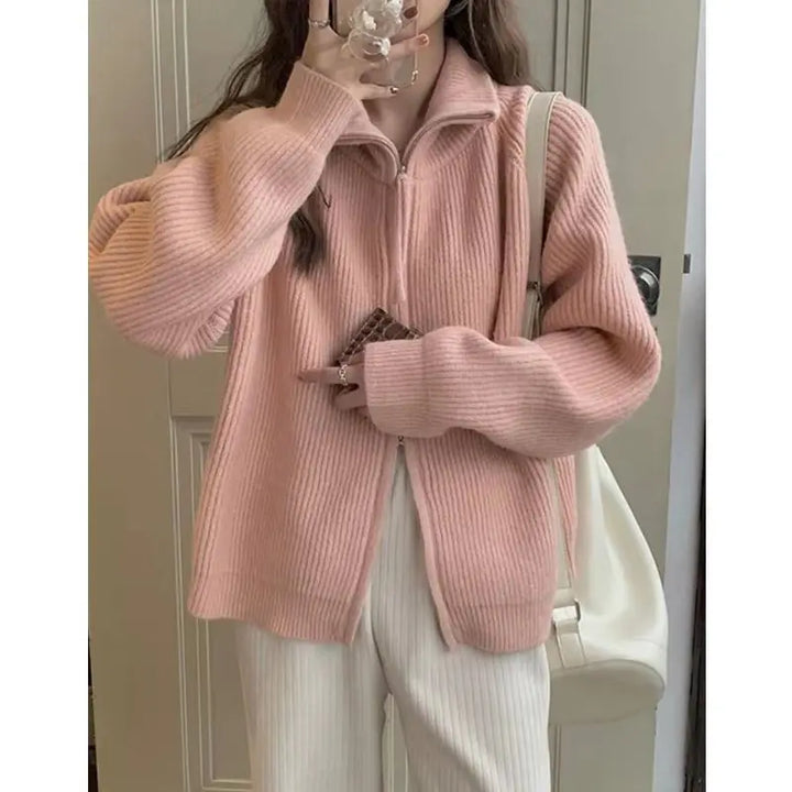 Women's Cozy Knitted Cardigan - Halsey