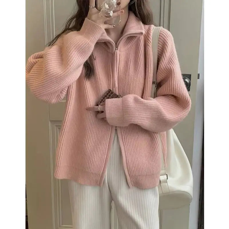 Women's Cozy Knitted Cardigan - Halsey