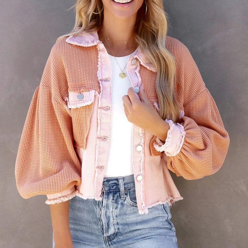 Variant image for Women’s Puff Sleeve Jacket Chic Trendy Design - Ava-3