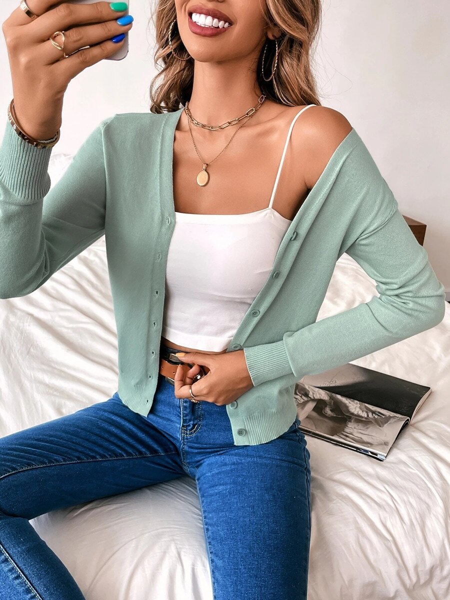 Women’s Lightweight Long Sleeve Cardigan - Emma