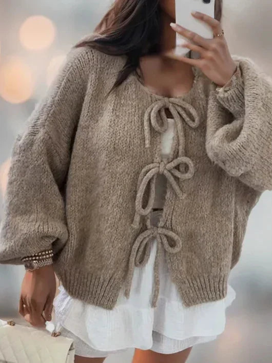 Women's Chic Knitted Cardigan - Ariadne