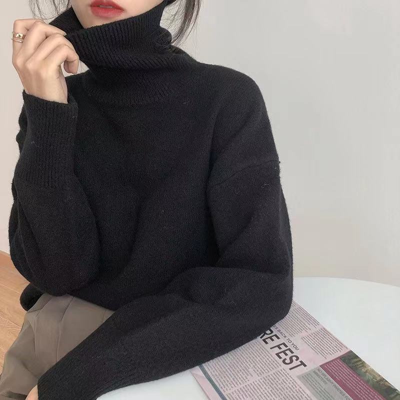 Women’s Classic Casual Turtleneck Sweater - Margret