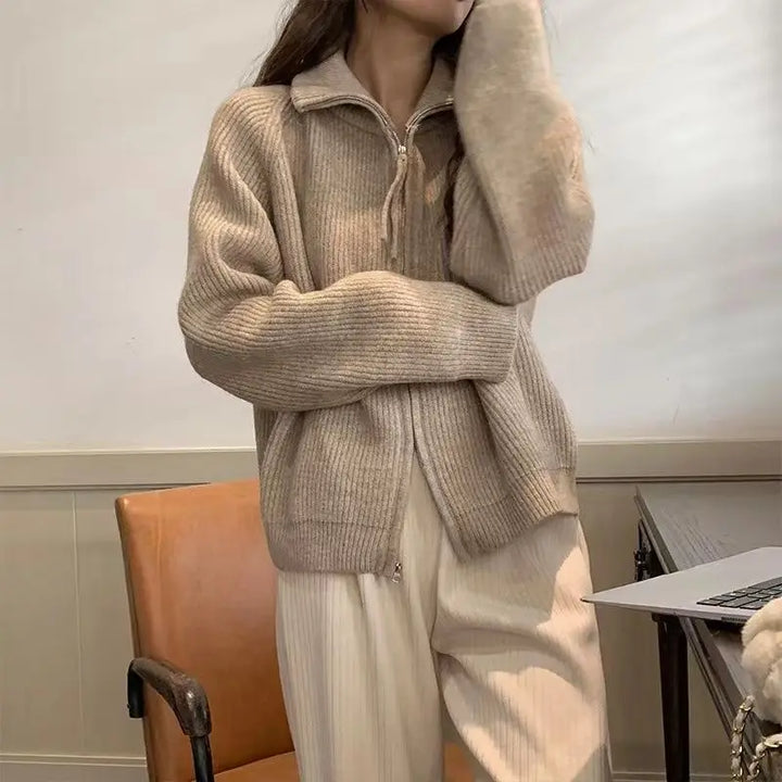 Women's Cozy Knitted Cardigan - Halsey